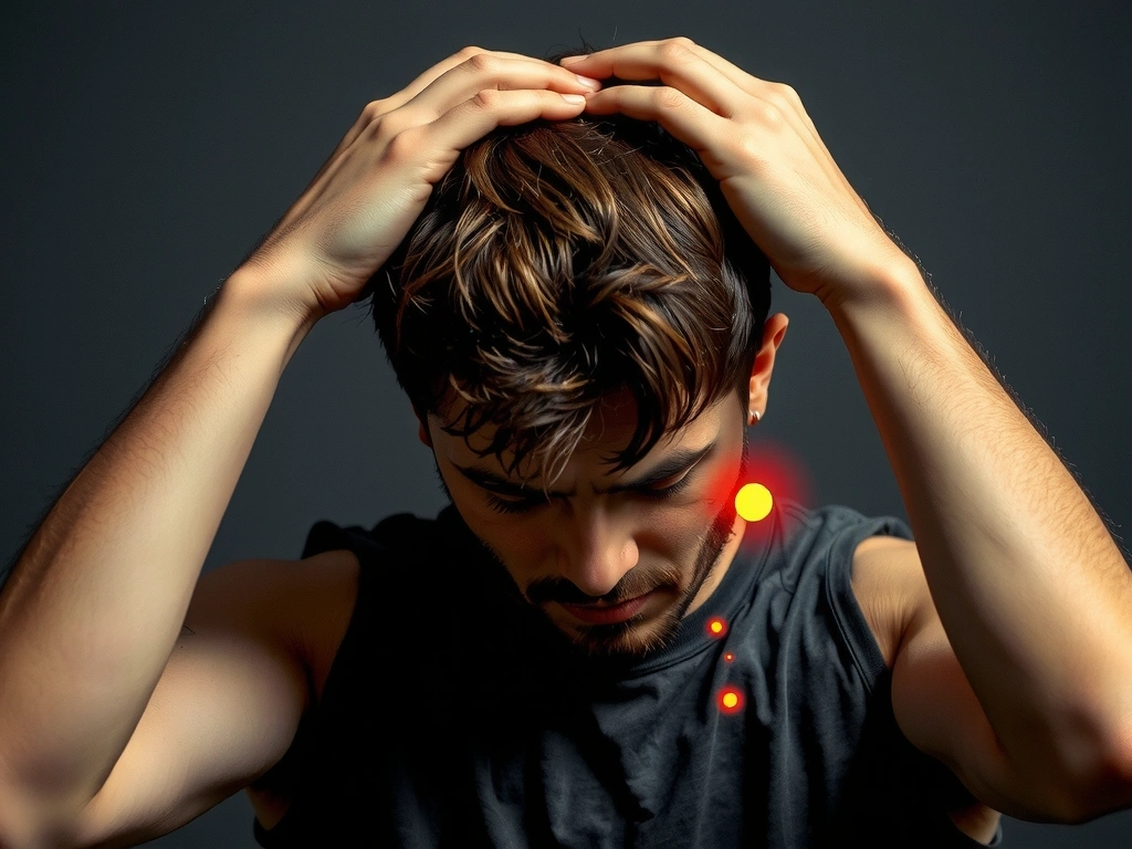 Persoană obosită cu dureri musculare